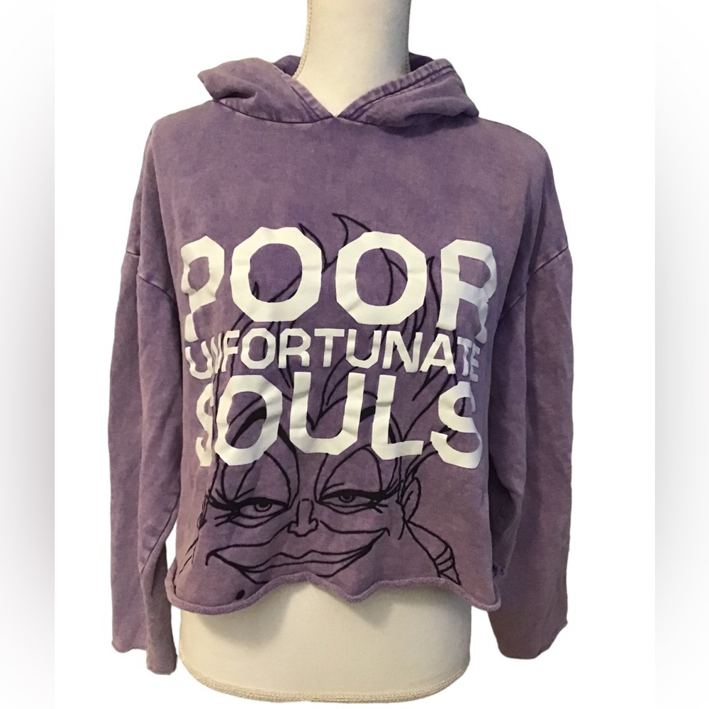 URSULA Little Mermaid oversize cropped hoodie XS